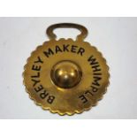 Breyley Maker Whimple C.1900 Horse Brass