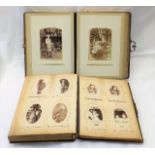 Two Victorian Photo Albums Containing Images Of Th