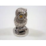 A .925 Sterling Marked Continental Owl