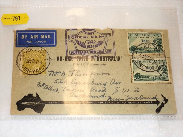 First Official Post New Zealand Australia Dated 7t