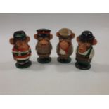 Four PG Tips Chimpanzee Egg Cups