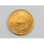 A 1975 Krugerrand Gold Coin