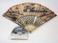 An 18thC. Chinese Ivory Fan, Some Faults