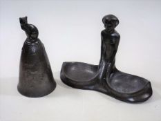 Two Pieces Of Early 20thC. Kayserzinn Pewter, A Be