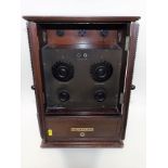 A Mahogany Cased BBC Gecophone Twinned With A BBC