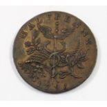 A 1793 Isaac Newton Half Penny Coin