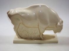 A large Wedgwood Pottery Bison