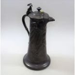 A Large Kayserzinn Pewter Lidded Jug