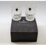 A Boxed Pair Of Waterford Crystal Cut Glass 12oz