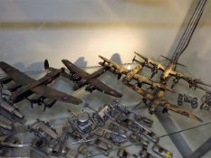 Five Hand Made WW2 Aircraft Constructed Out Of Wooden Ammunition Boxes