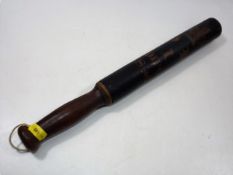 An Early Victorian Police Truncheon Dated 1848
