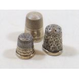 Three Silver Thimbles