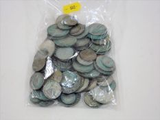 A Bagged Quantity Of 0.500 Silver Coinage