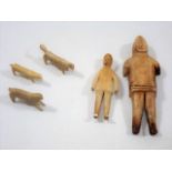 Five C.1900 Inuit Carved Figures