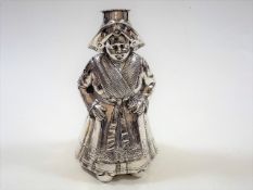 A 19thC. Hanau Silver Figure Of Dutch Lady