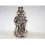 A 19thC. Hanau Silver Figure Of Dutch Lady