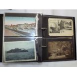 Five Post Card Albums Containing A Small Quantity