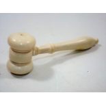 A Carved Ivory Gavel