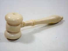A Carved Ivory Gavel