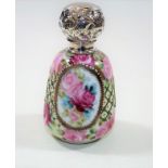 An Oriental Porcelain Scent Bottle With Hand Appli
