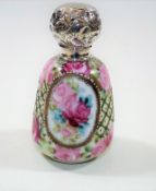 An Oriental Porcelain Scent Bottle With Hand Appli