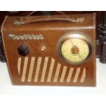 A Vintage Heathkit Leather Cased Radio Receiver