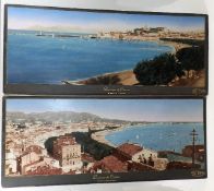 Two Early 20thC. Colour Panoramic Photographic Pri