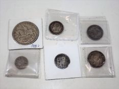 A 1935 George & The Dragon Crown & Five Other Coin