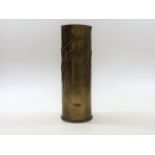 An Early 20thC. Russian Trench Art Shell Inscribed