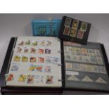Two Stamp Albums Relating To Flowers & Two Packs O