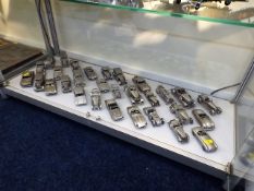 Approx. 33 Danbury Mint Pewter Models Of Cars