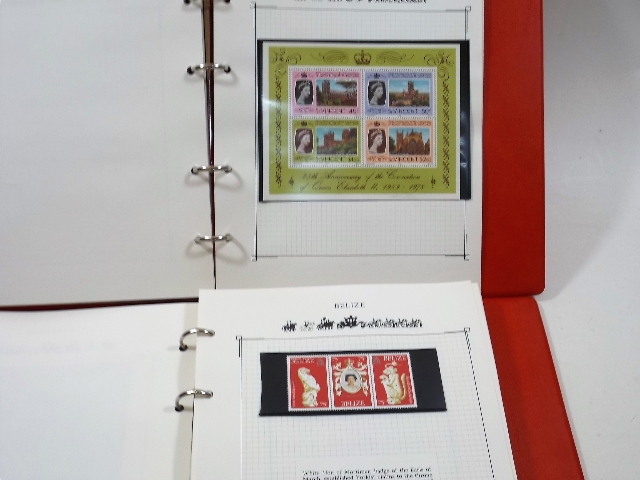 Two Albums Of Coronation Anniversary Stamps