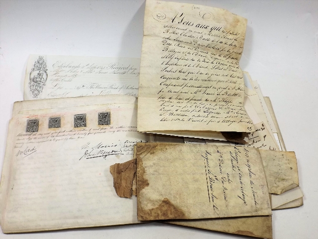 A Small Quantity Of Vellum & Paper Indentures