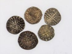 Five 15th/16thC. English Silver Coins