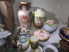Two Doulton Vases & Other China