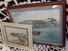 Two Naive Watercolours Of Torpoint & Other Picture