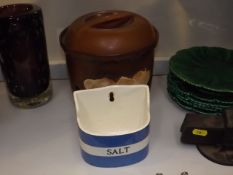 A T G Green Salt Twinned With A German Onion Jar