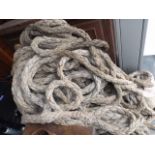 Two Large Quantity Lengths Of Heavy Duty Rope Esti