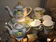 An Art Deco Style Porcelain Tea Service