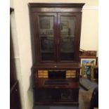 A C.1900 Mahogany Secretaire Bookcase