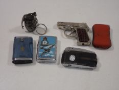 Six Collectable Lighters Including Zippo Battle Of