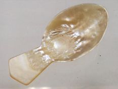 A Mother Of Pearl Caviar Spoon
