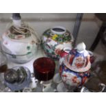 An Oriental Lamp & Three Other Oriental Related It