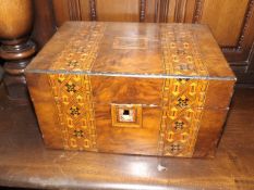 A Tunbridge Ware Style Box, As Found