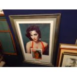 A Signed Elizabeth Taylor Print