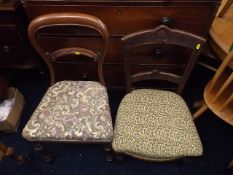 A Victorian Mahogany Dining Chair Twinned With Edw