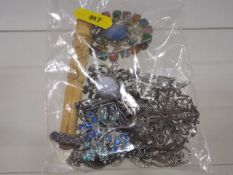 A Quantity Of Silver & White Metal Jewellery & Oth