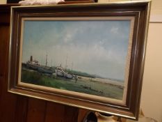A Gerald Philips Framed Oil On Canvas Of Estuary