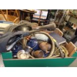 A Vintage Car Horn & Other Miscellany Items