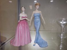 A Royal Doulton Diana Figure Twinned With Doulton